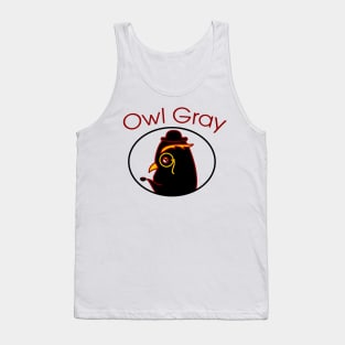 Owl with black tea Tank Top